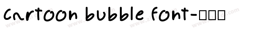 cartoon bubble font字体转换